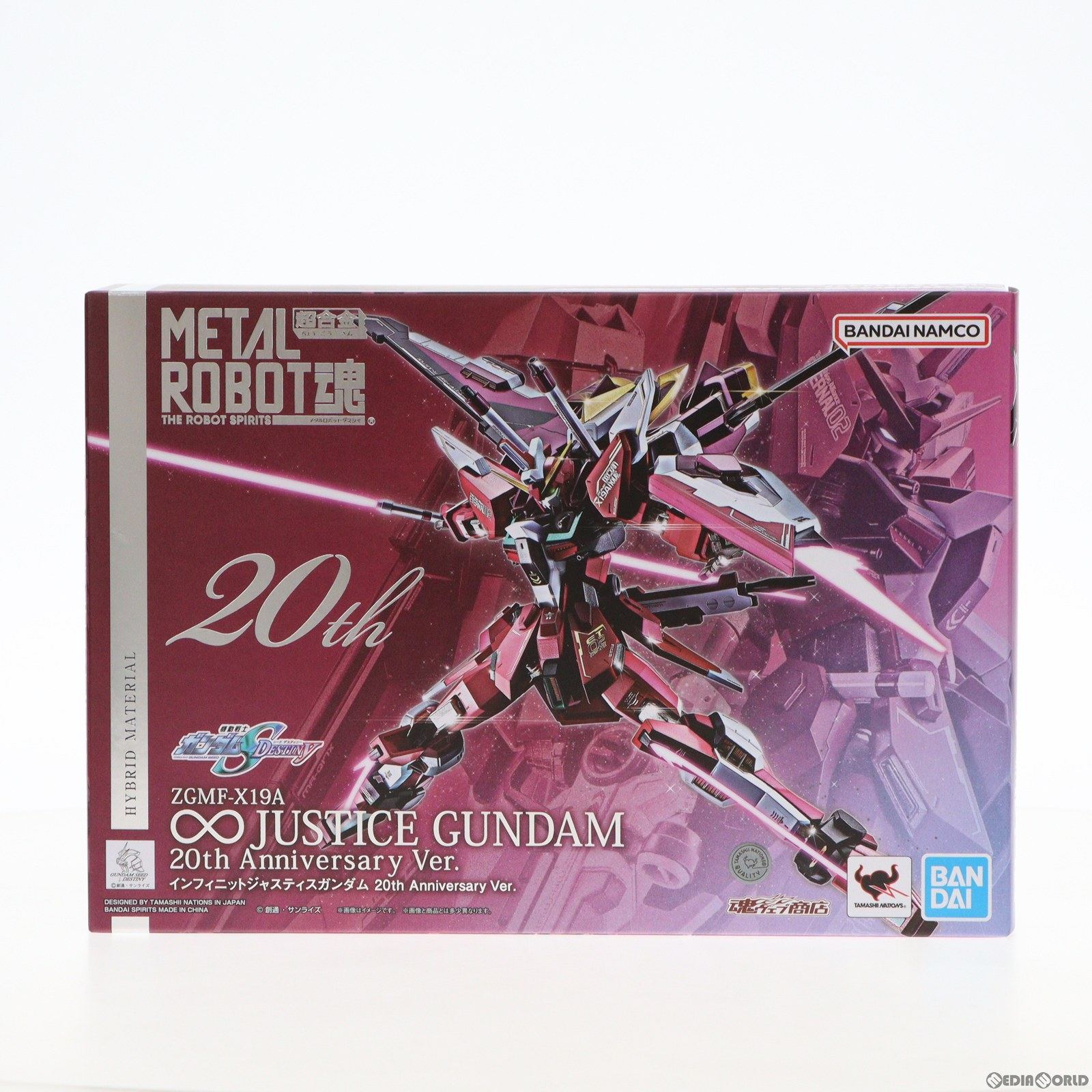 【中古即納】[FIG]魂ウェブ商店限定 METAL ROBOT魂(SIDE MS) インフィニットジャスティスガンダム 20th  Anniversary Ver. 機動戦士ガンダムSEED DESTINY(シードデスティニー) 完成品 可動フィギュア  バンダイスピリッツ(20231231)