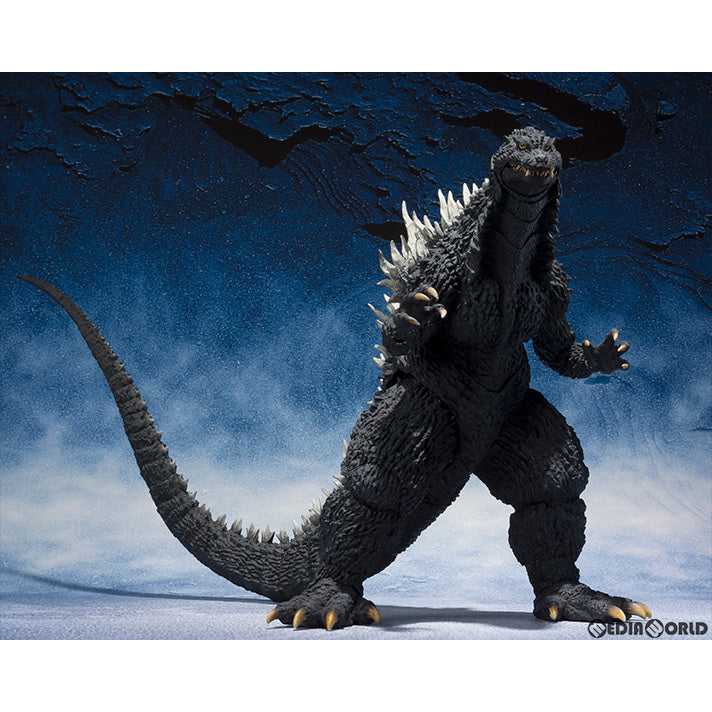 中古即納】[FIG](再販)S.H.MonsterArts(モンスターアーツ) ゴジラ(2002) ゴジラ×メカゴジラ 完成品 可動フィギュア  バンダイスピリッツ