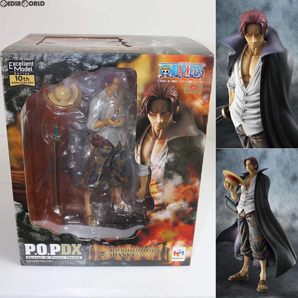 【中古即納】[FIG]Portrait.Of.Pirates P.O.P NEO-DX 赤髪のシャンクス ONE PIECE(ワンピース) 1/8  完成品 フィギュア メガハウス(20130830)