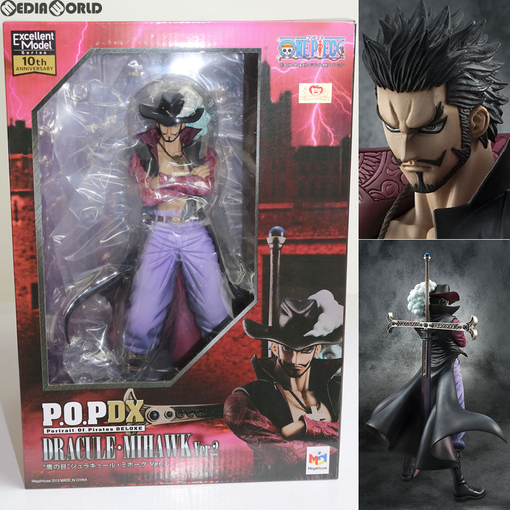 【中古即納】[FIG]Portrait.Of.Pirates P.O.P. NEO-DX 鷹の目 ジュラキュール・ミホーク Ver.2 ONE  PIECE(ワンピース) 1/8 完成品 フィギュア メガハウス(20131101)