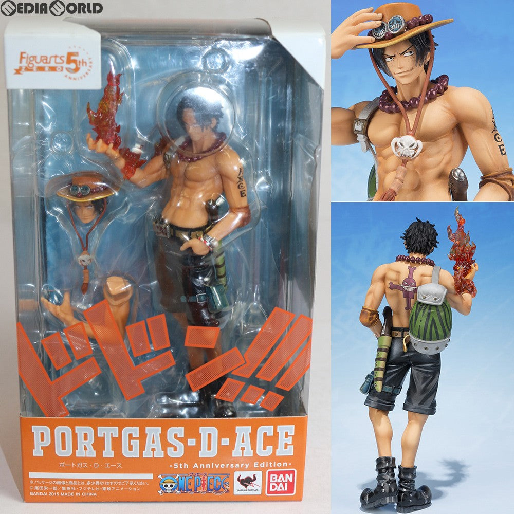 【中古即納】[FIG]フィギュアーツZERO ポートガス・D・エース -5th Anniversary Edition- ONE  PIECE(ワンピース) 完成品 フィギュア バンダイ(20150912)