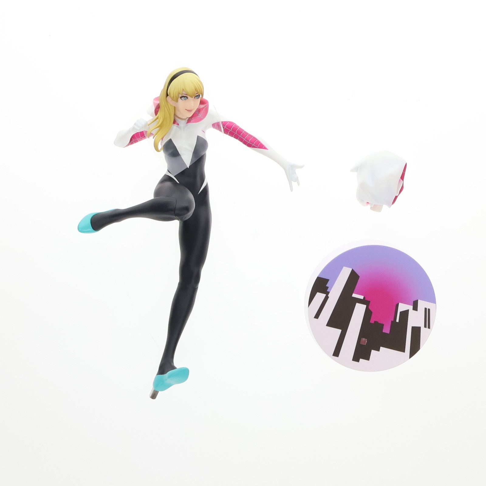 【中古即納】[FIG](再販)MARVEL美少女 スパイダーグウェン リニューアルパッケージ Spider-Verse(スパイダーバース) 1/7  完成品 フィギュア(MK372) コトブキヤ(20240526)