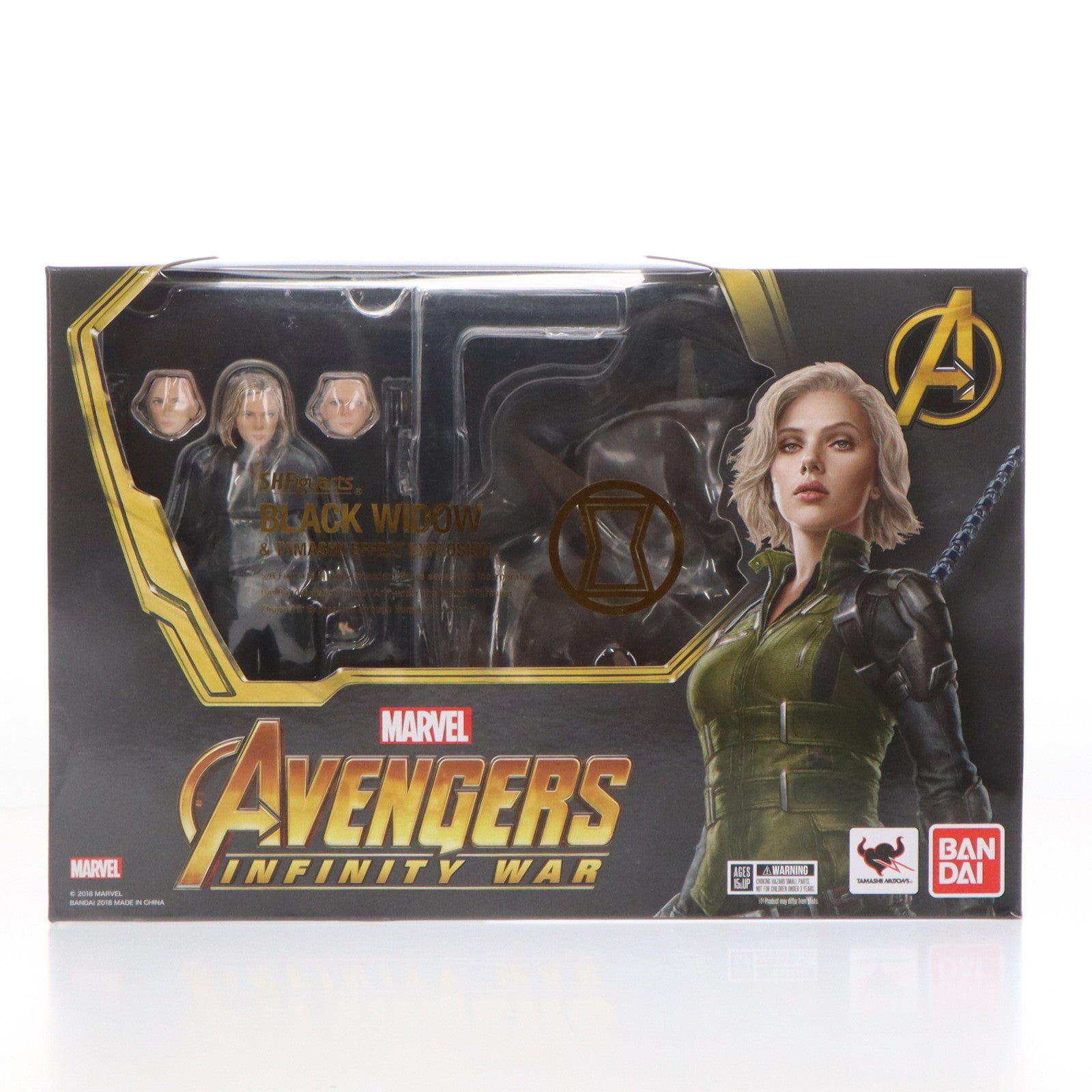 【中古即納】[FIG]S.H.Figuarts(フィギュアーツ) ブラック・ウィドウ(アベンジャーズ/インフィニティ・ウォー) & 魂EFFECT  EXPLOSION アベンジャーズ/インフィニティ・ウォー 完成品 可動フィギュア バンダイ(19991231)