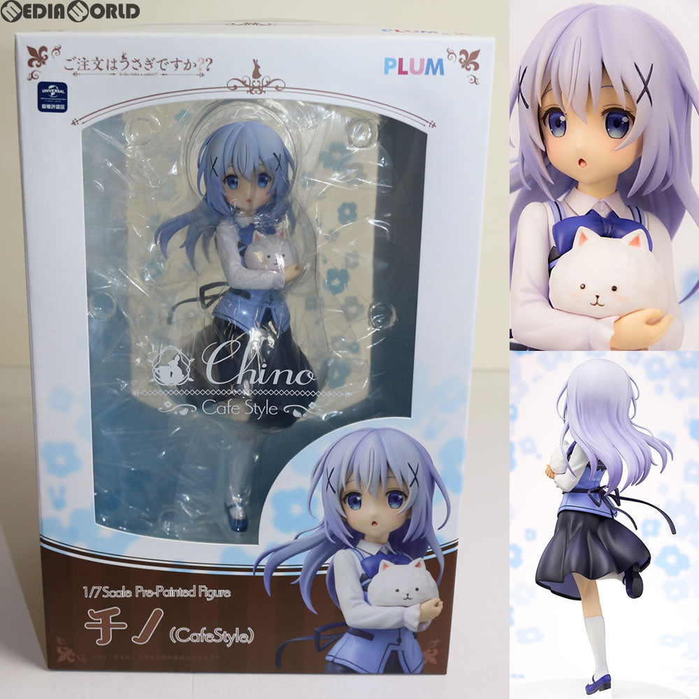 【中古即納】[FIG]チノ(Cafe Style) ご注文はうさぎですか～～ 1/7 完成品 フィギュア(PF081)  PLUM(プラム)(20171224)