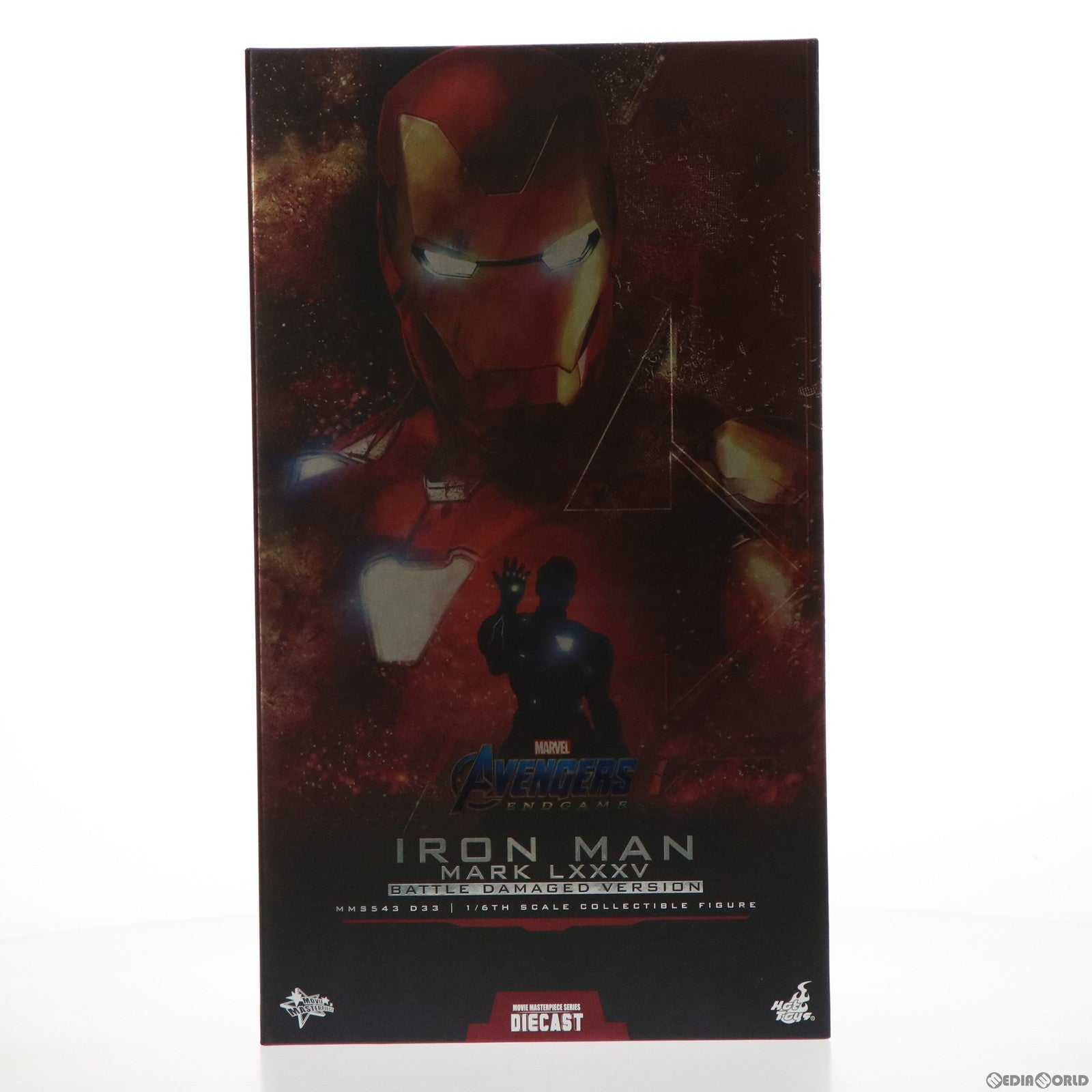 中古即納】[FIG]ムービー・マスターピース DIECAST アイアンマン・マーク85(バトルダメージ版) アベンジャーズ/エンドゲーム 1/6  完成品 アクションフィギュア(MMS543D33) ホットトイズ