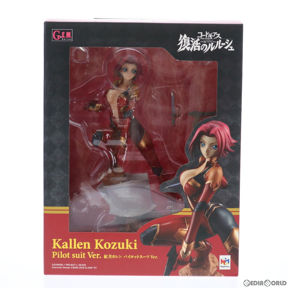 【中古即納】[FIG]G.E.M.シリーズ 紅月カレン(こうづきかれん) パイロットスーツVer. コードギアス 復活のルルーシュ 完成品 フィギュア  一部店舗&オンラインショップ限定 メガハウス(20210709)