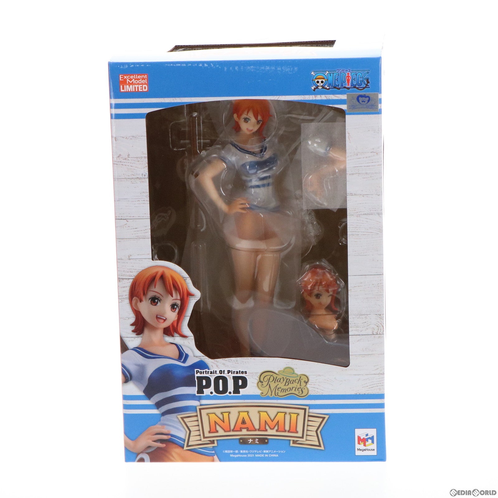 【中古即納】[FIG] Portrait.Of.Pirates P.O.P Playback Memories ナミ ONE PIECE(ワンピース)  完成品 フィギュア 一部店舗 オンラインショップ限定 メガハウス(20210630)