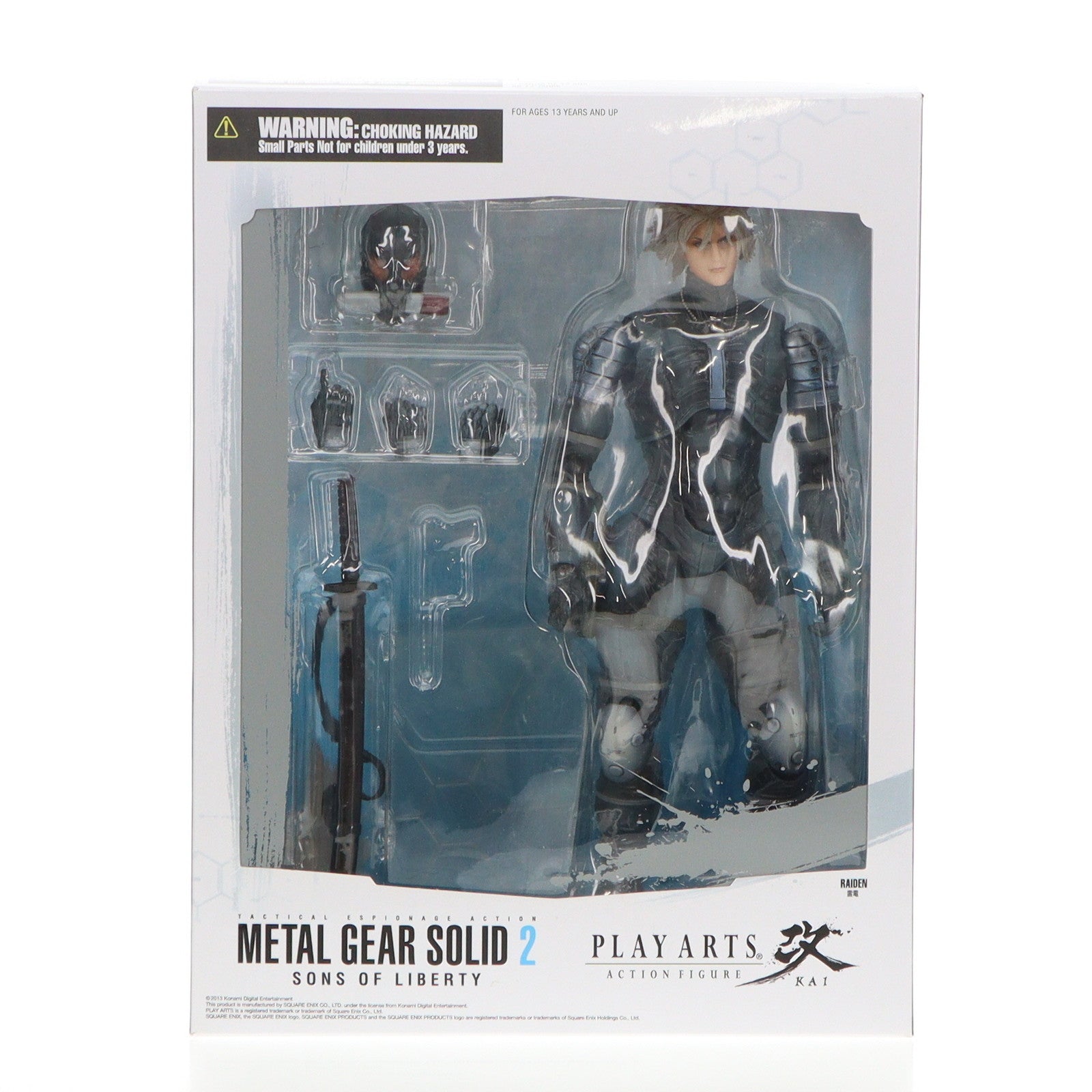 【中古即納】[FIG]PLAY ARTS改(プレイアーツ改) 雷電 METAL GEAR SOLID2 SONS OF  LIBERTY(メタルギアソリッド2 サンズ・オブ・リバティ) 完成品 可動フィギュア スクウェア・エニックス(20131206)