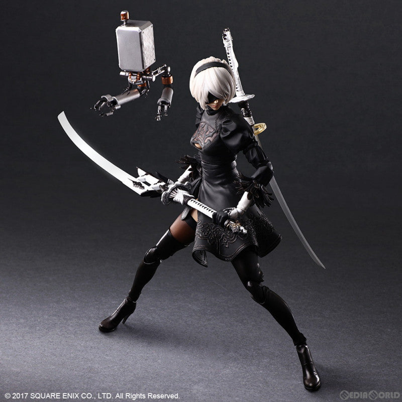 中古即納】[FIG]PLAY ARTS改(プレイアーツ改) ヨルハ 二号 B型 DX版 NieR: Automata(ニーア オートマタ) 完成品  可動フィギュア スクウェア・エニックス