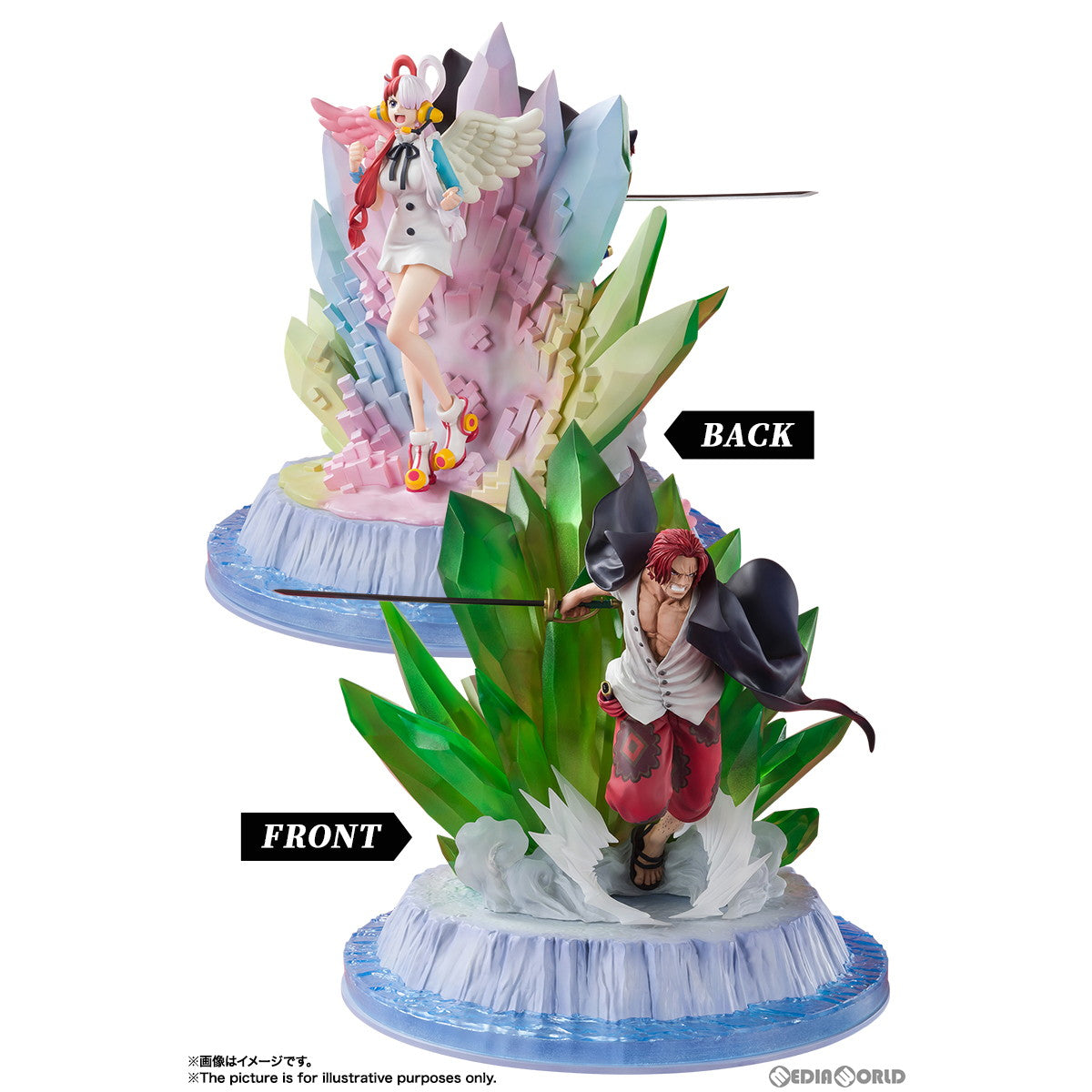 【中古即納】[FIG] フィギュアーツZERO [超激戦]シャンクス&ウタ -ONE PIECE FILM RED Ver.- ONE PIECE  FILM RED(ワンピースフィルムレッド) 完成品 フィギュア バンダイスピリッツ(20230224)