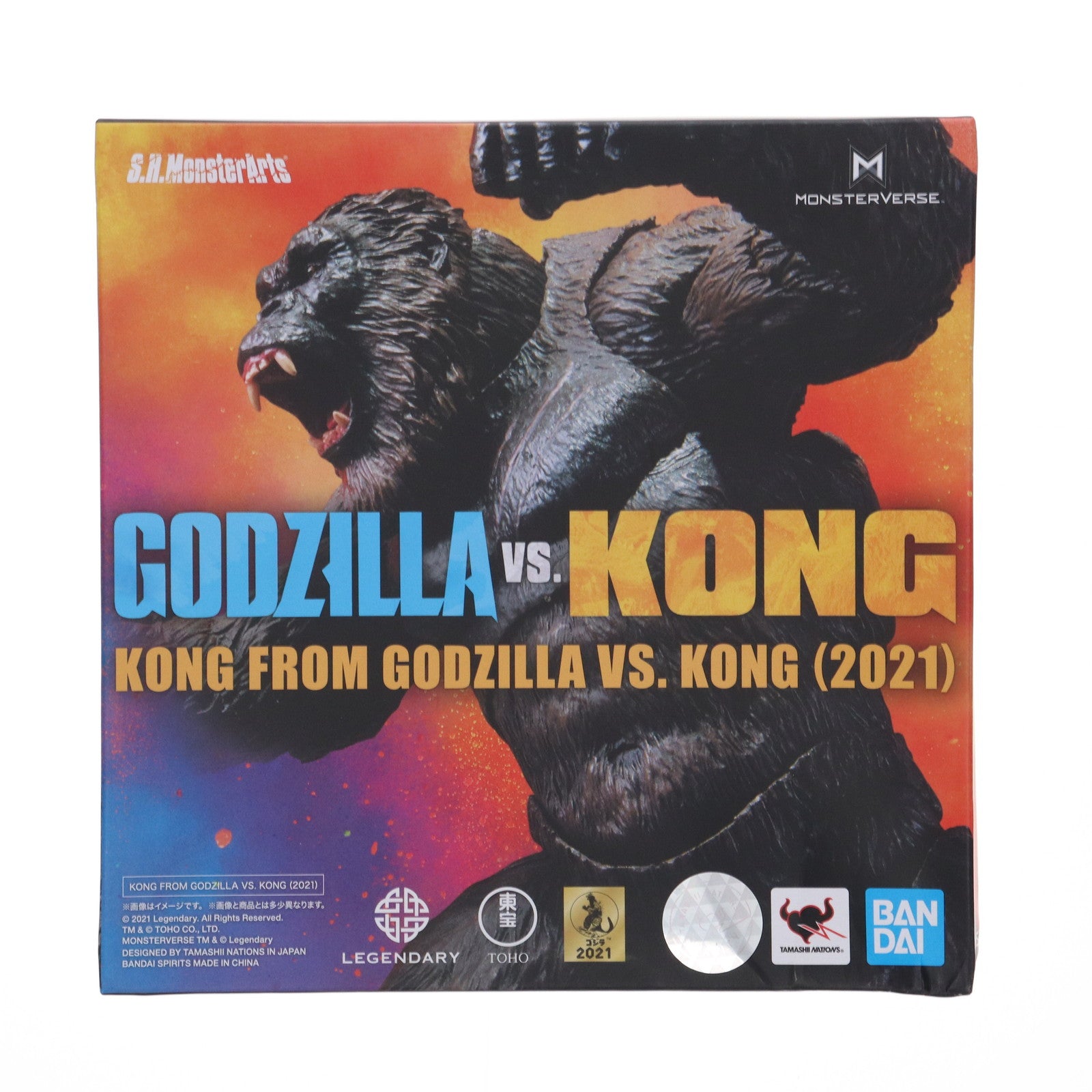 【中古即納】[FIG] S.H.MonsterArts(モンスターアーツ) KONG from Movie GODZILLA VS.  KONG(ゴジラvsコング)(2021) 完成品 可動フィギュア バンダイスピリッツ(20210514)