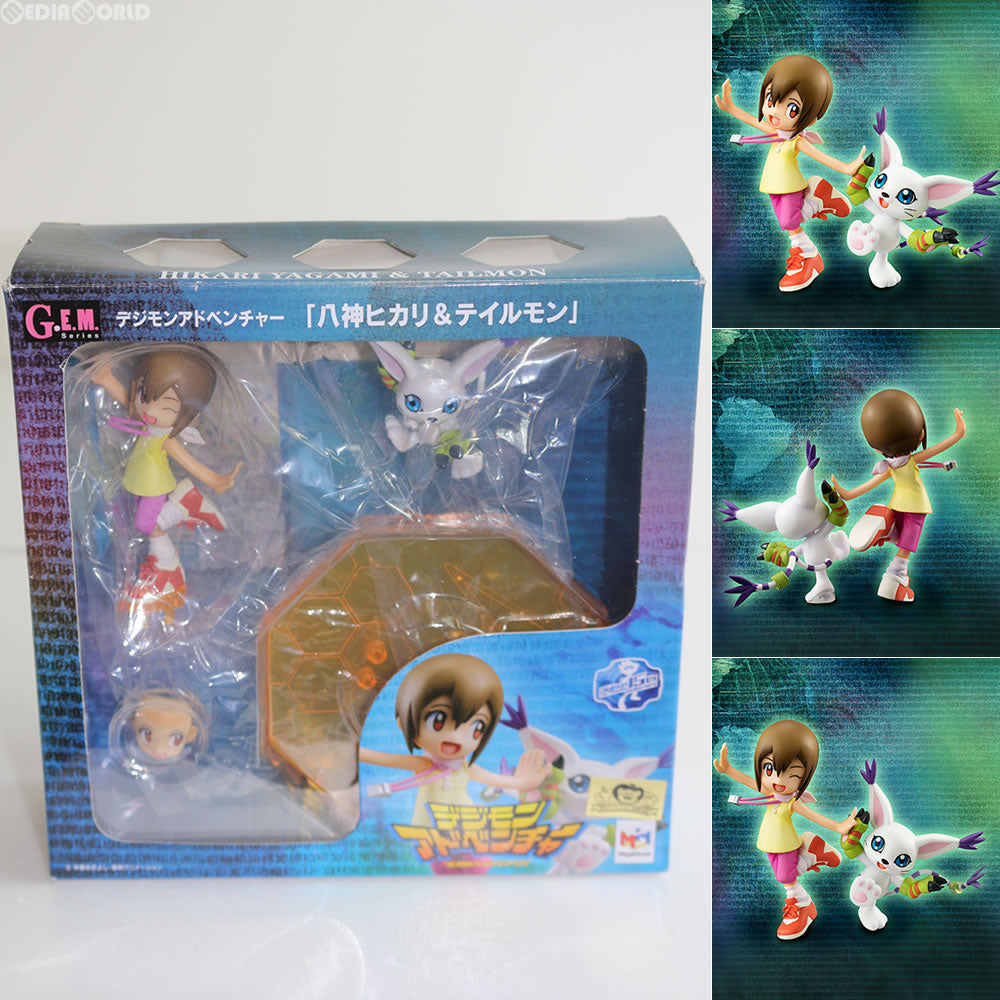 中古即納】[FIG]初回特典付属 G.E.M.シリーズ 八神ヒカリ&テイルモン デジモンアドベンチャー 完成品 フィギュア メガハウス