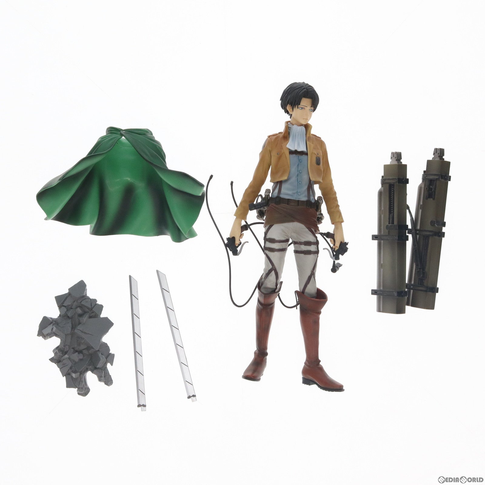 中古即納】[FIG]リヴァイ&立体起動装置-ver.MSP-セット 進撃の巨人 MASTER STARS PIECE THE LEVI フィギュア  プライズ(49088/49089) バンプレスト