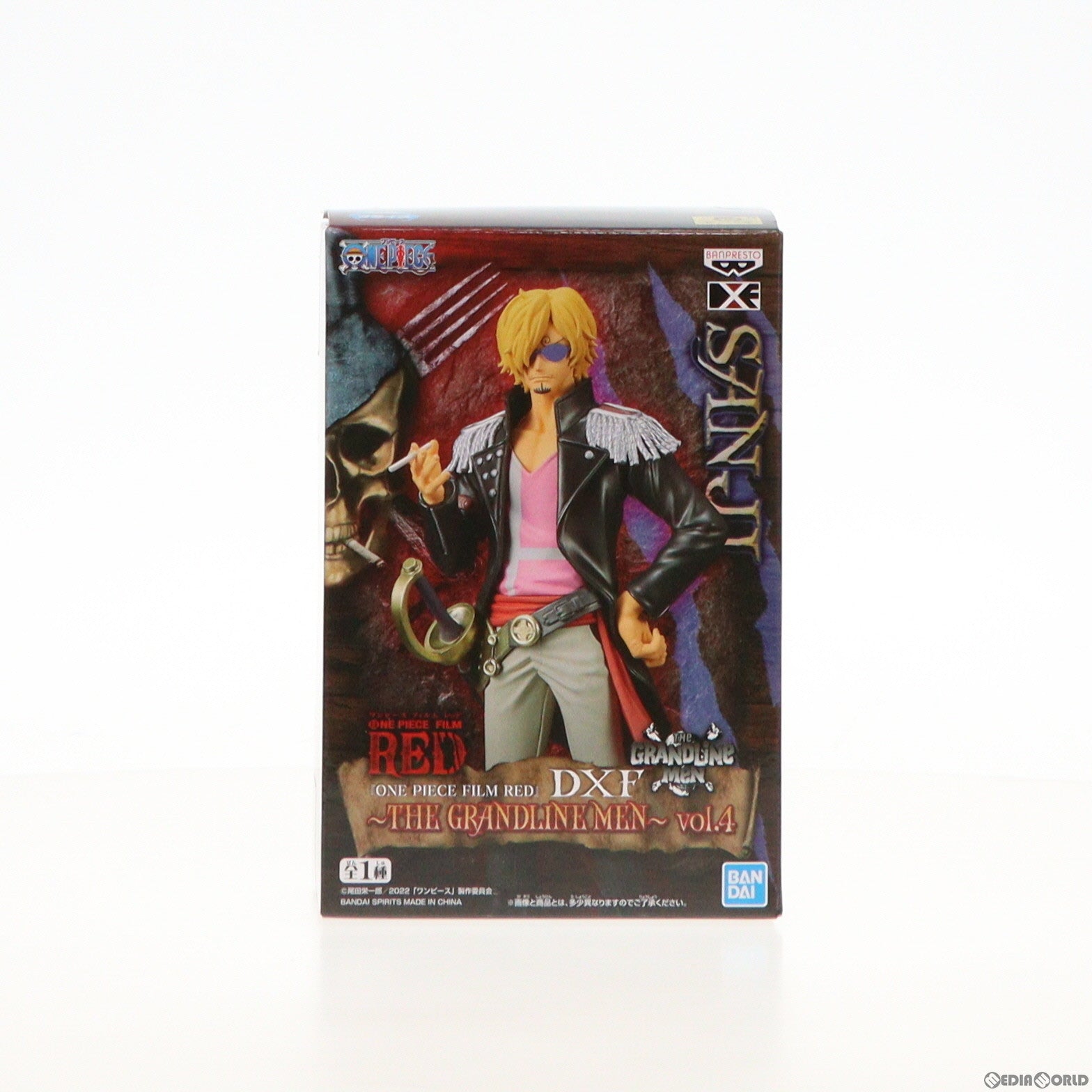 中古即納】[FIG]サンジ ワンピース FILM RED DXF～THE GRANDLINE MEN～vol.4 ONE PIECE フィギュア  プライズ(2618316) バンプレスト