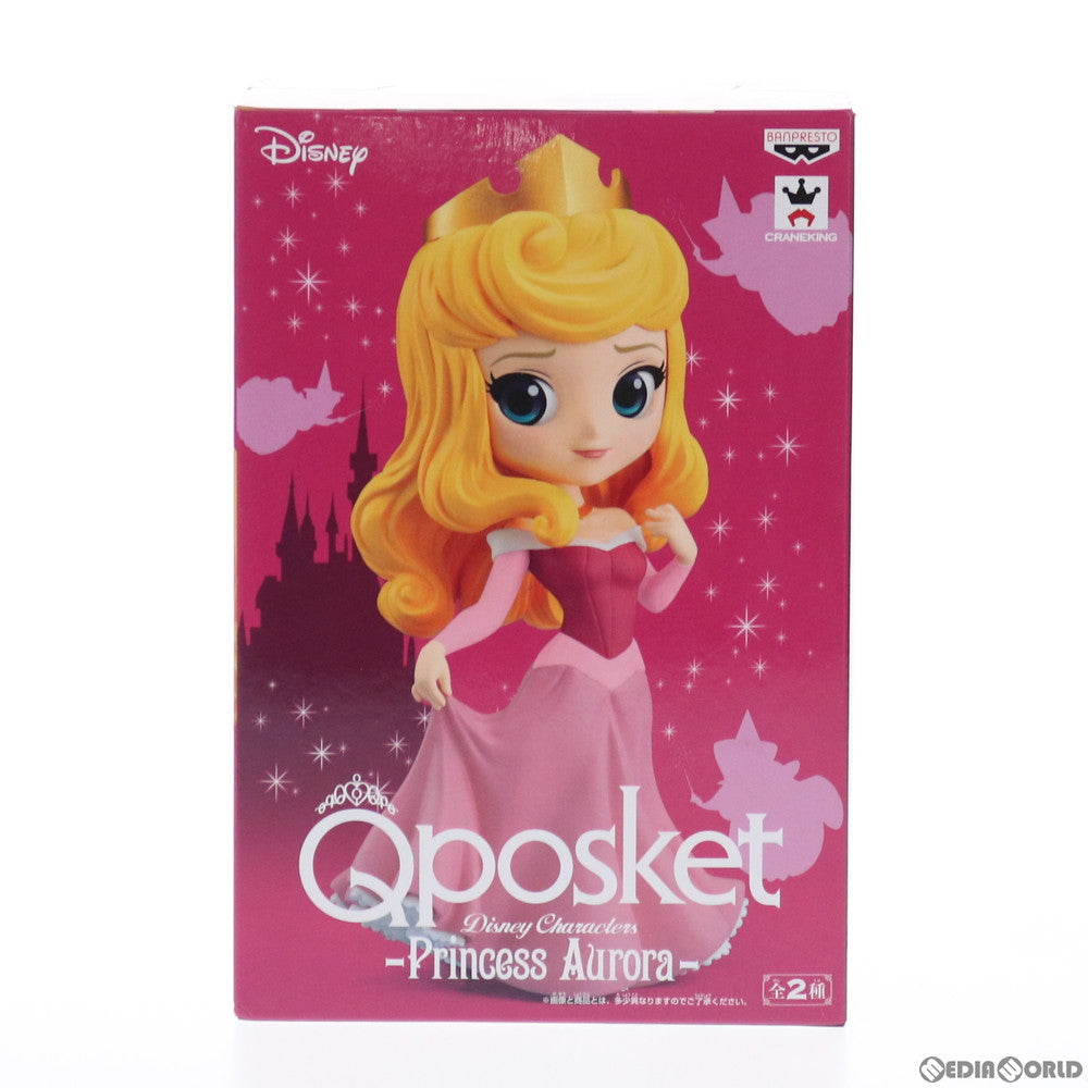 【中古即納】[FIG]オーロラ姫 A(ピンク) Q posket Disney Characters -Princess Aurora-  眠れる森の美女 フィギュア プライズ(38588) バンプレスト(20180807)
