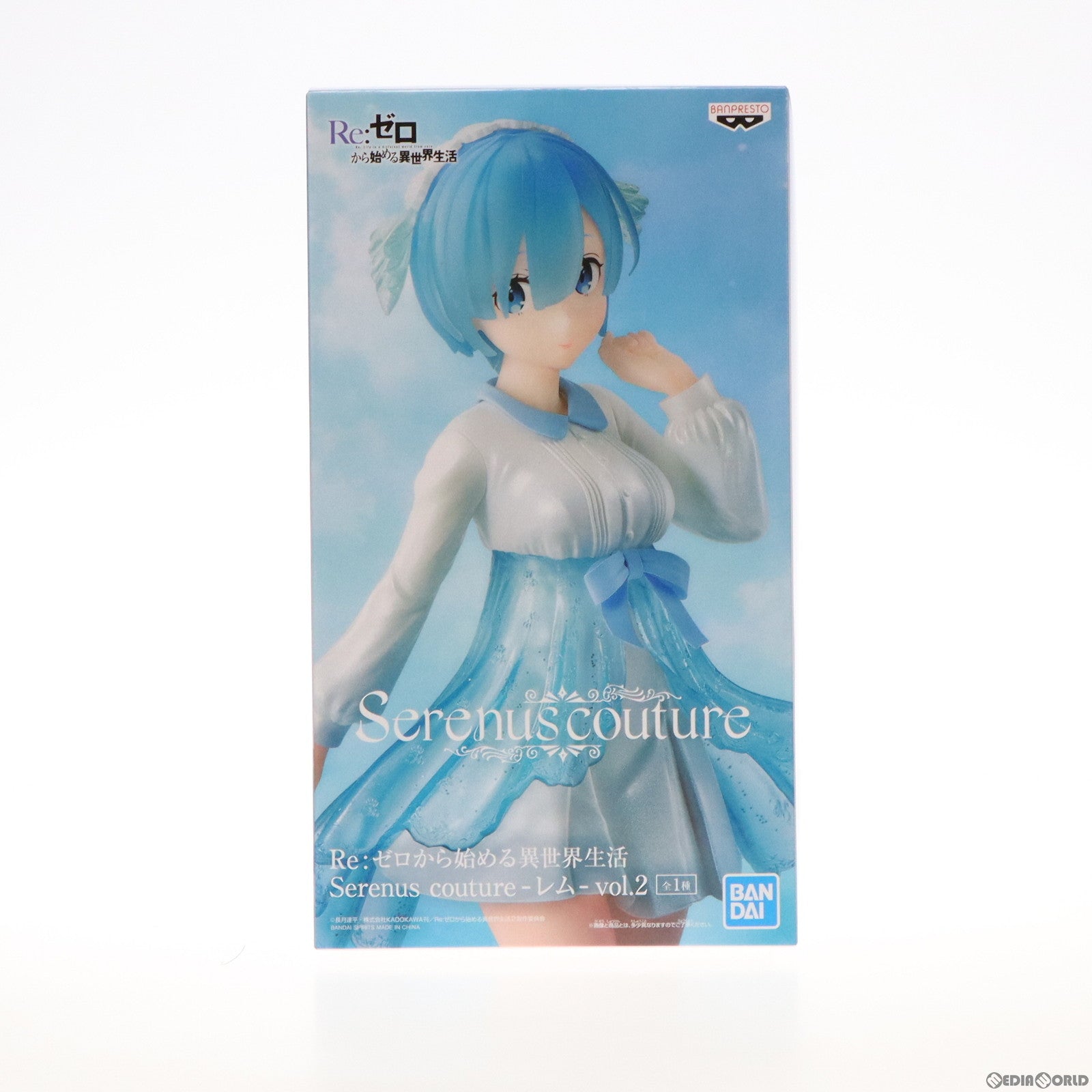 中古即納】[FIG]レム Re:ゼロから始める異世界生活 Serenus couture-レム-vol.2 フィギュア プライズ(2617913)  バンプレスト