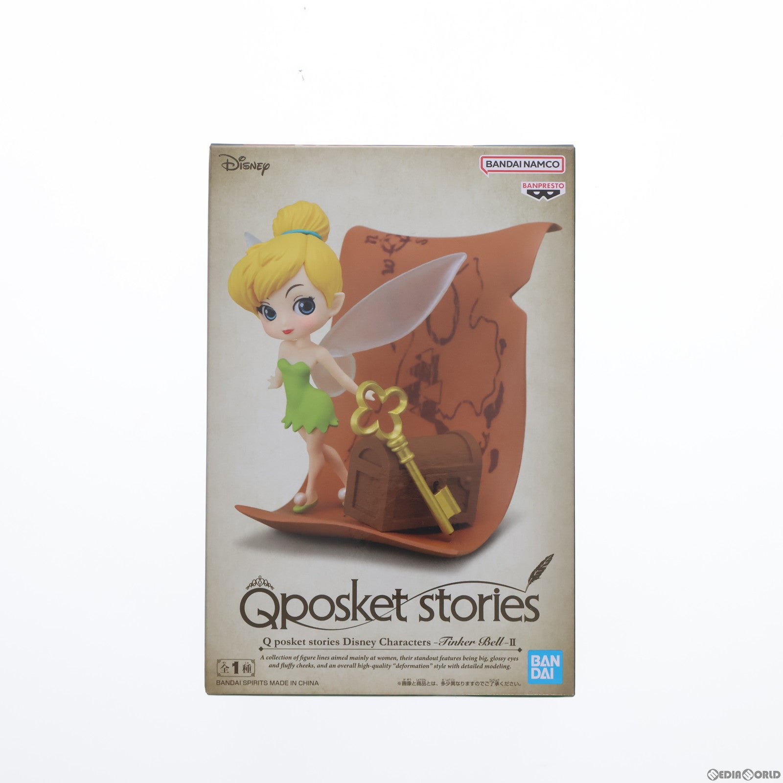 【中古即納】[FIG]ティンカー・ベル Q posket stories Disney Characters -Tinker Bell-II  ピーター・パン フィギュア プライズ(2706388) バンプレスト(20240520)