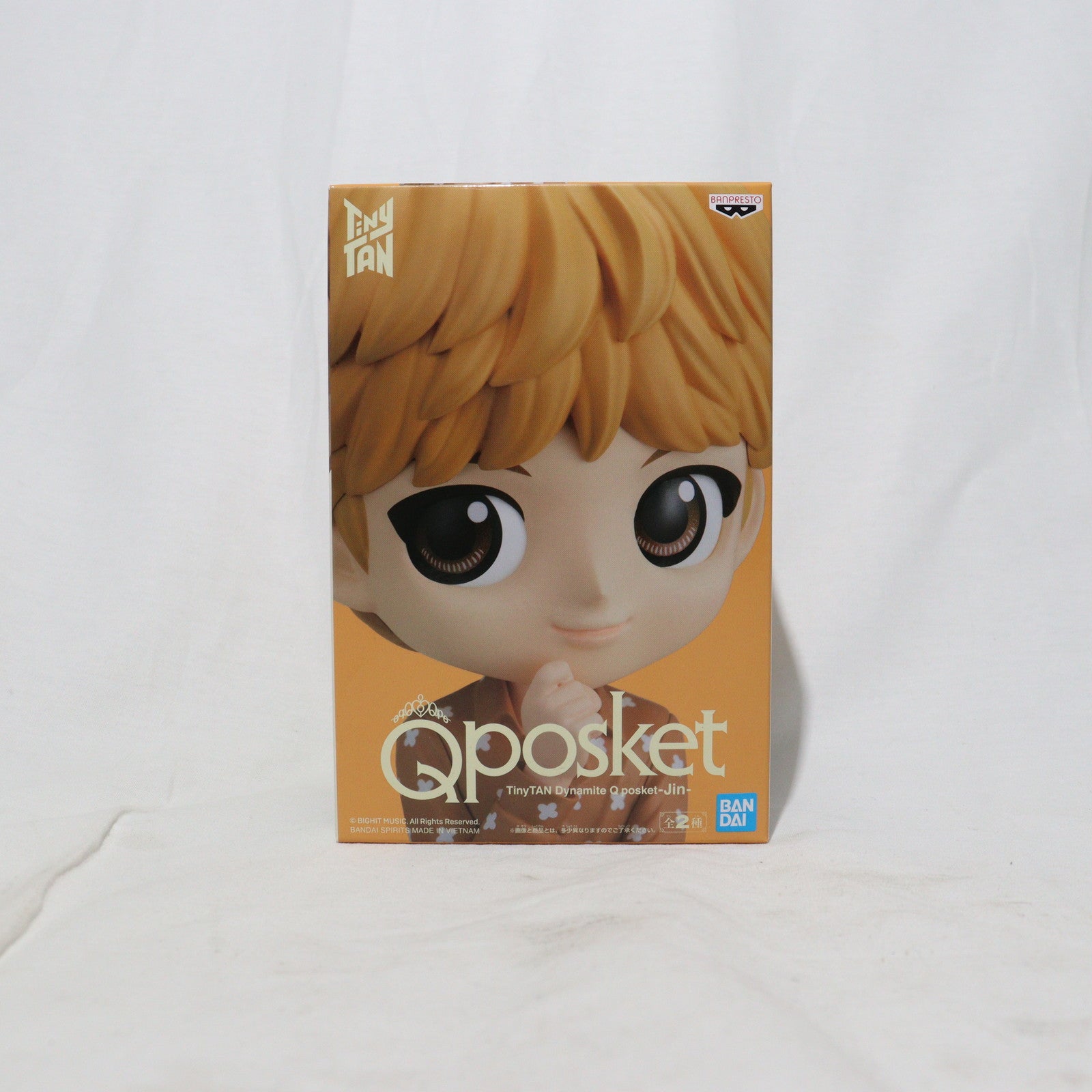 【中古即納】[FIG]ジン(BTS/防弾少年団) B(髪イエロー) TinyTAN(タイニータン) Dynamite Q posket-Jin-  フィギュア プライズ(2598501) バンプレスト(20220920)