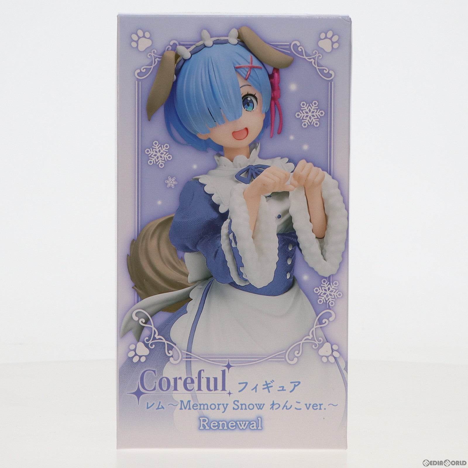 【中古即納】[FIG]レム Re:ゼロから始める異世界生活 Coreful フィギュア レム～Memory Snow わんこver.～Renewal  プライズ(451623700) タイトー(20230910)