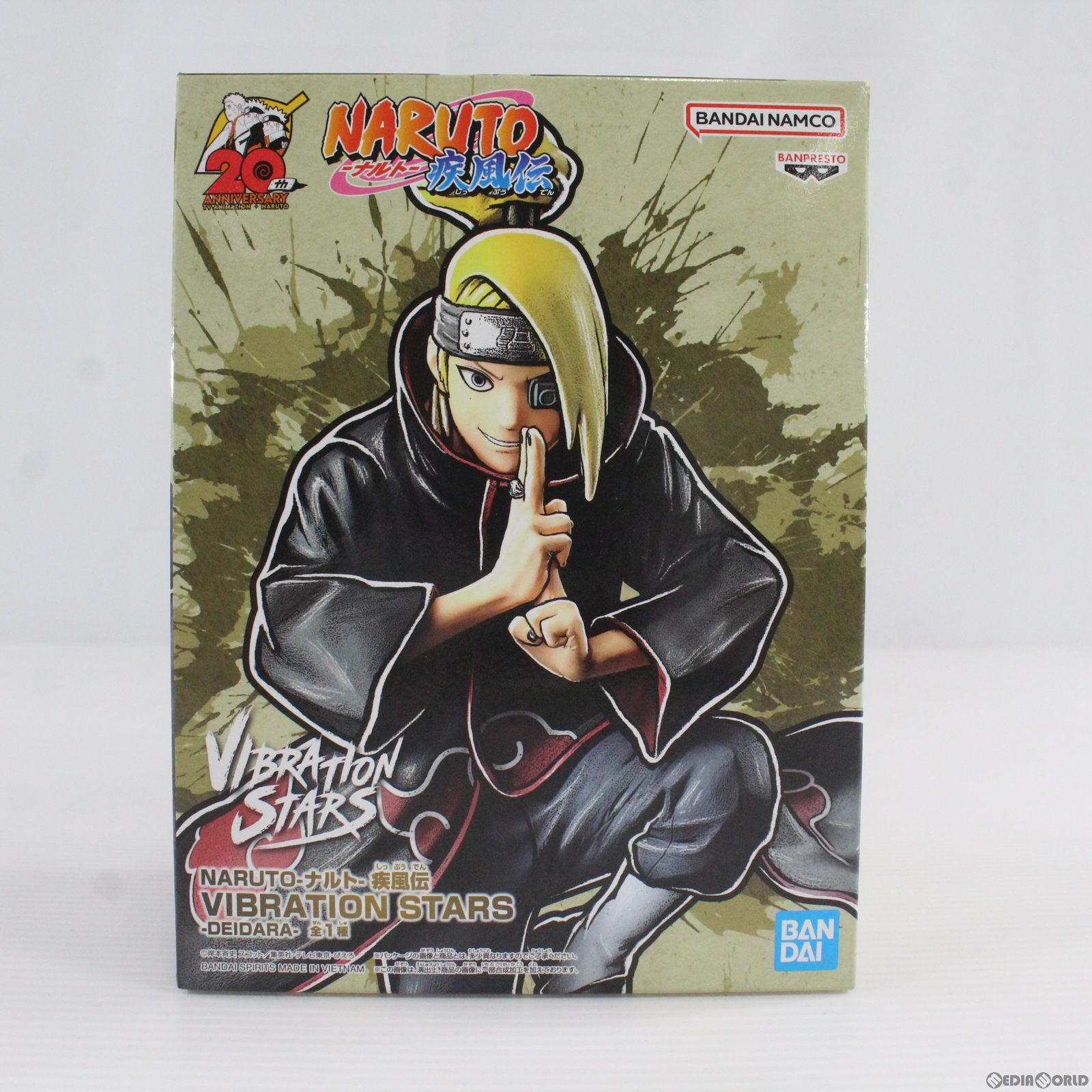 【中古即納】[FIG]デイダラ NARUTO-ナルト- 疾風伝 VIBRATION STARS-DEIDARA- フィギュア  プライズ(2630503) バンプレスト(20230320)