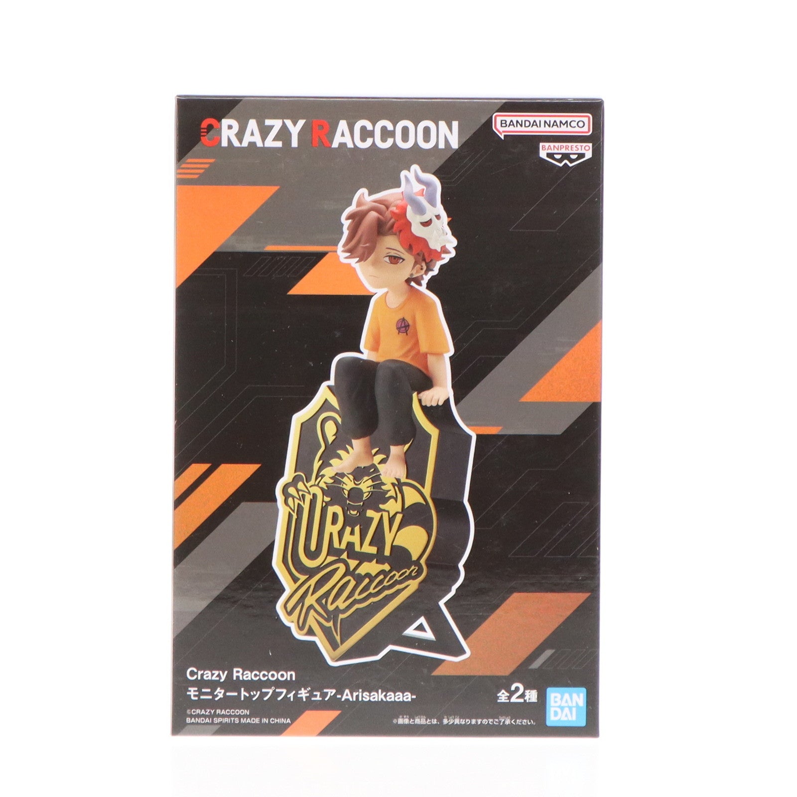 【中古即納】[FIG] Arisakaaa(ありさか) A(Tシャツオレンジ) Crazy Raccoon(クレイジーラクーン)  モニタートップフィギュア-Arisakaaa- プライズ(2707324) バンプレスト(20240930)