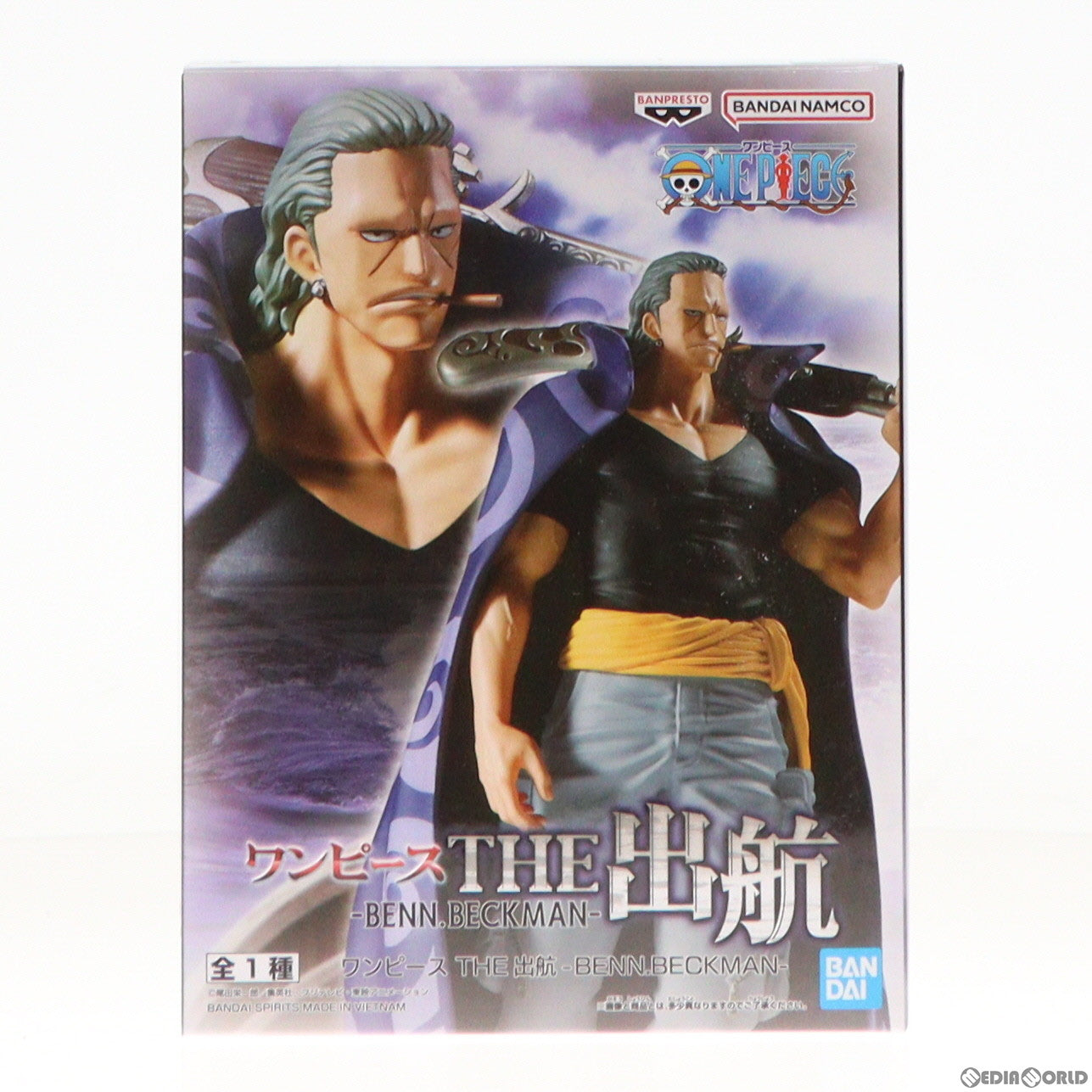 【中古即納】[FIG]ベン・ベックマン ワンピース THE出航-BENN.BECKMAN- ONE PIECE フィギュア プライズ(2704835)  バンプレスト(20240520)