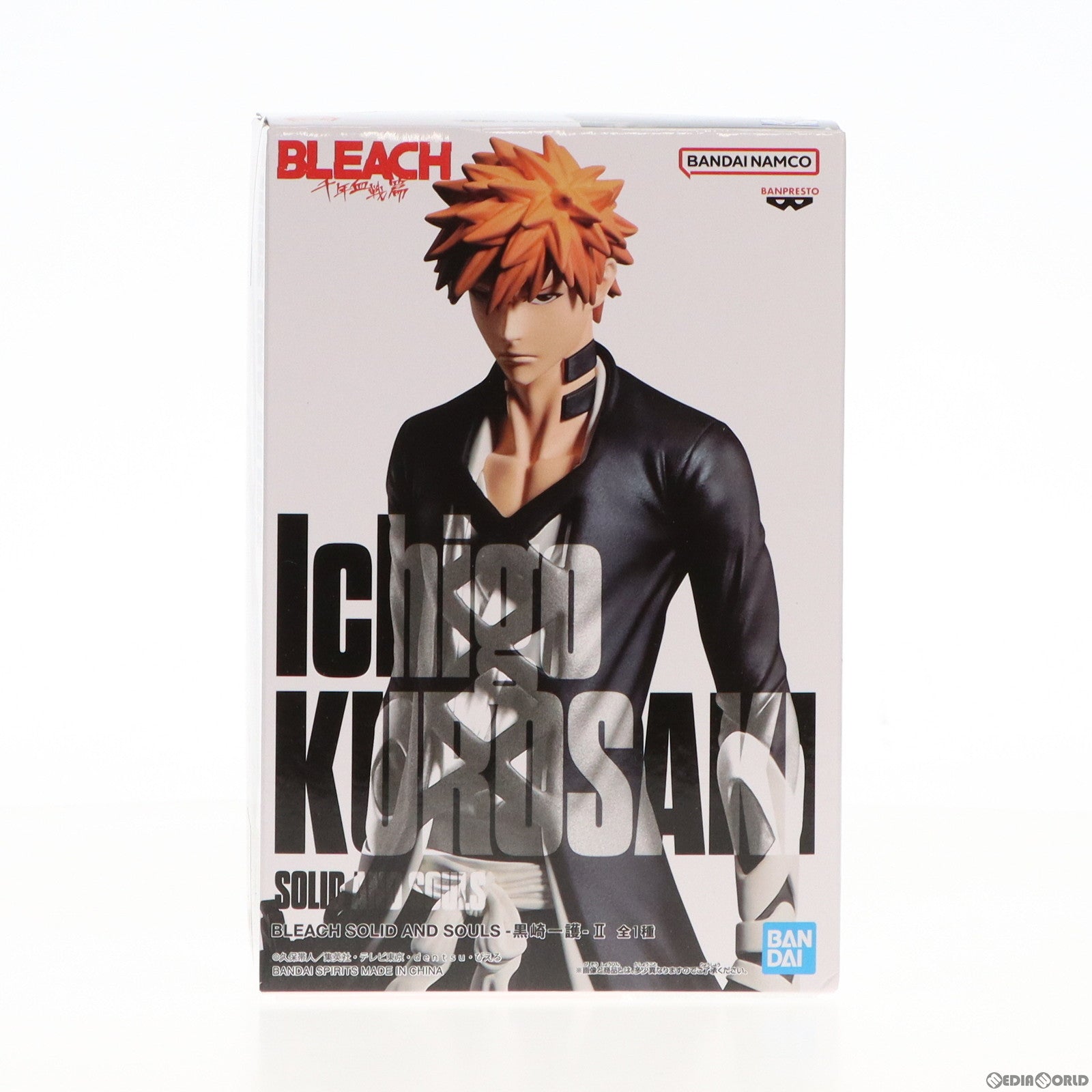 【中古即納】[FIG]黒崎一護(くろさきいちご) BLEACH(ブリーチ) SOLID AND SOULS-黒崎一護-II フィギュア  プライズ(2632812) バンプレスト(20230420)