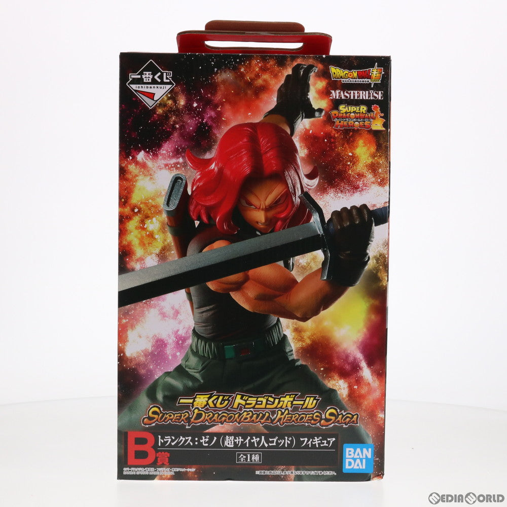 中古即納】[FIG]B賞 トランクス:ゼノ(超サイヤ人ゴッド) 一番くじ ドラゴンボール SUPER DRAGONBALL HEROES SAGA  MASTERLISE スーパードラゴンボールヒーローズ フィギュア プライズ バンダイスピリッツ