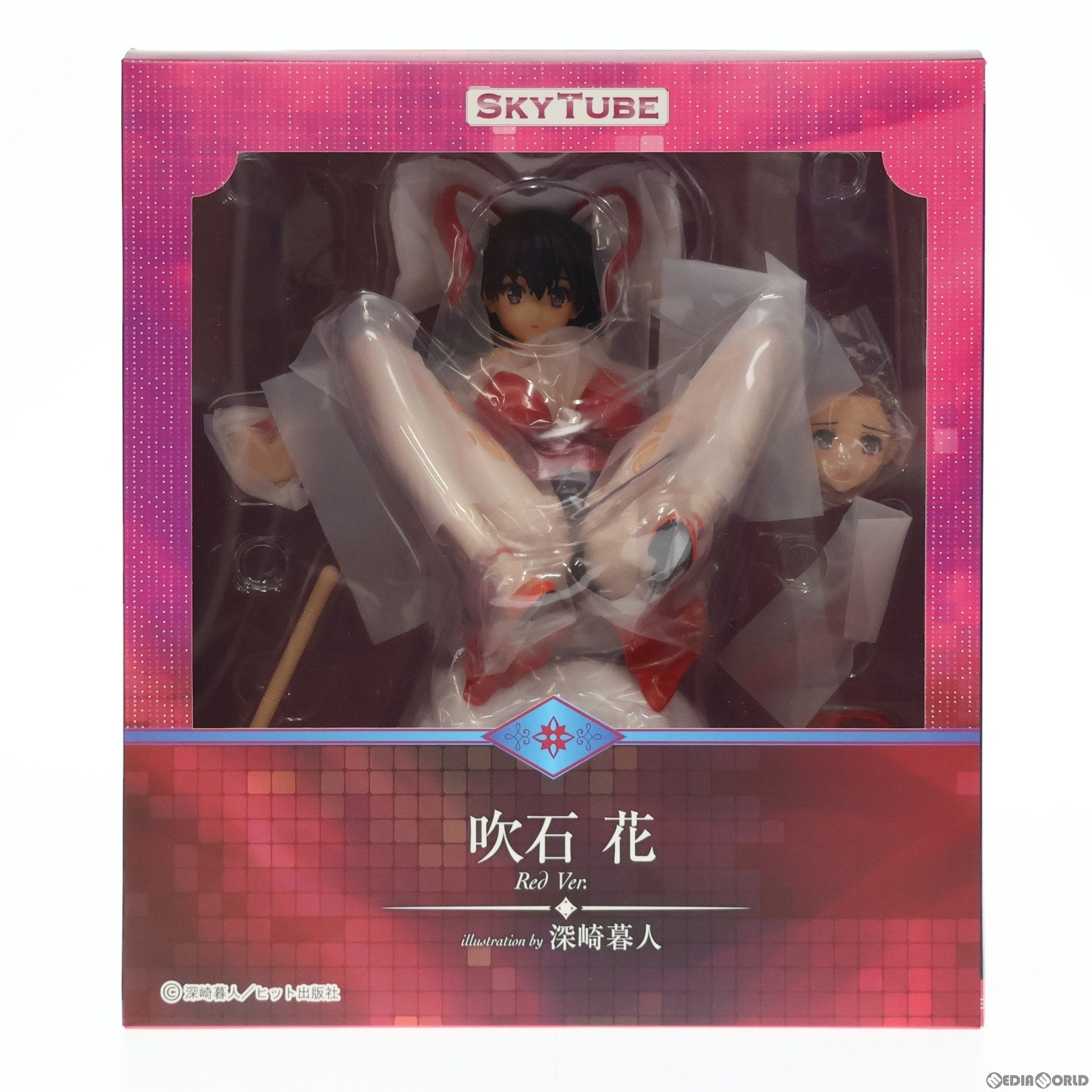 中古即納】[FIG]吹石花(ふきいしはな) illustration by 深崎暮人 Red Ver. コミック阿吽 1/6 完成品  フィギュア(AX-1095) SkyTube(スカイチューブ)