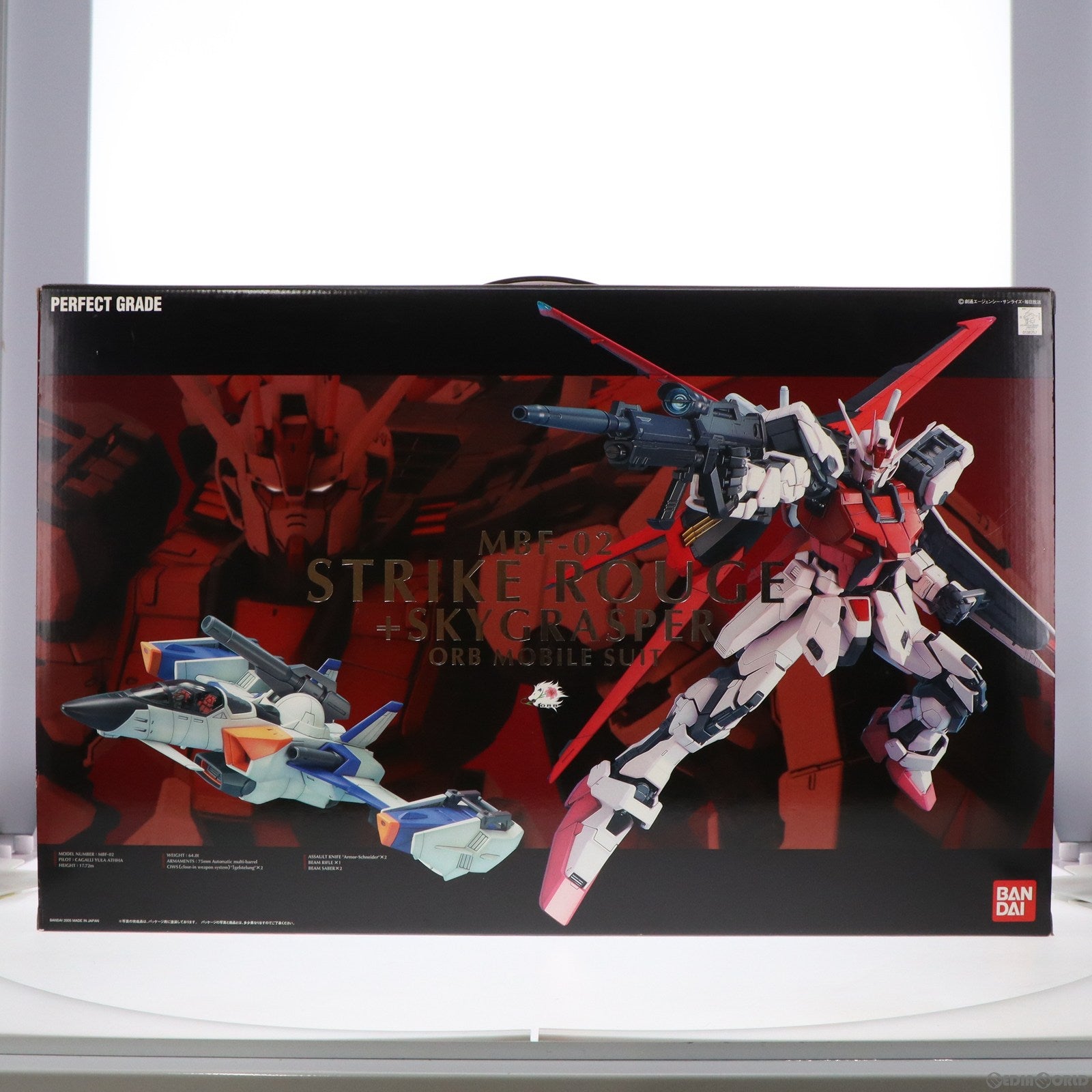 中古即納】[PTM]PG 1/60 MBF-02 ストライクルージュ+スカイグラスパー 機動戦士ガンダムSEED(シード)  プラモデル(0138257) バンダイ