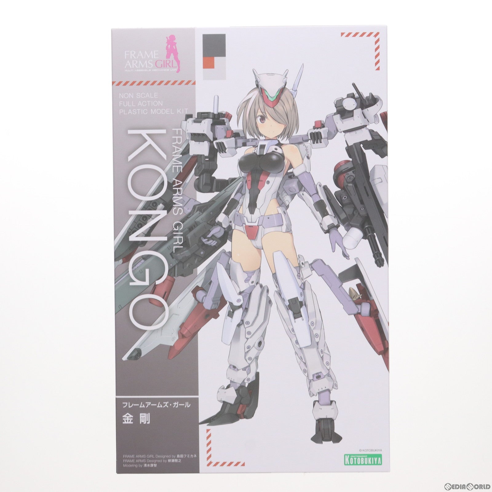 中古即納】[PTM](再販)コトブキヤショップ限定特典付属 フレームアームズ・ガール 金剛(こんごう) プラモデル(FG019R) コトブキヤ