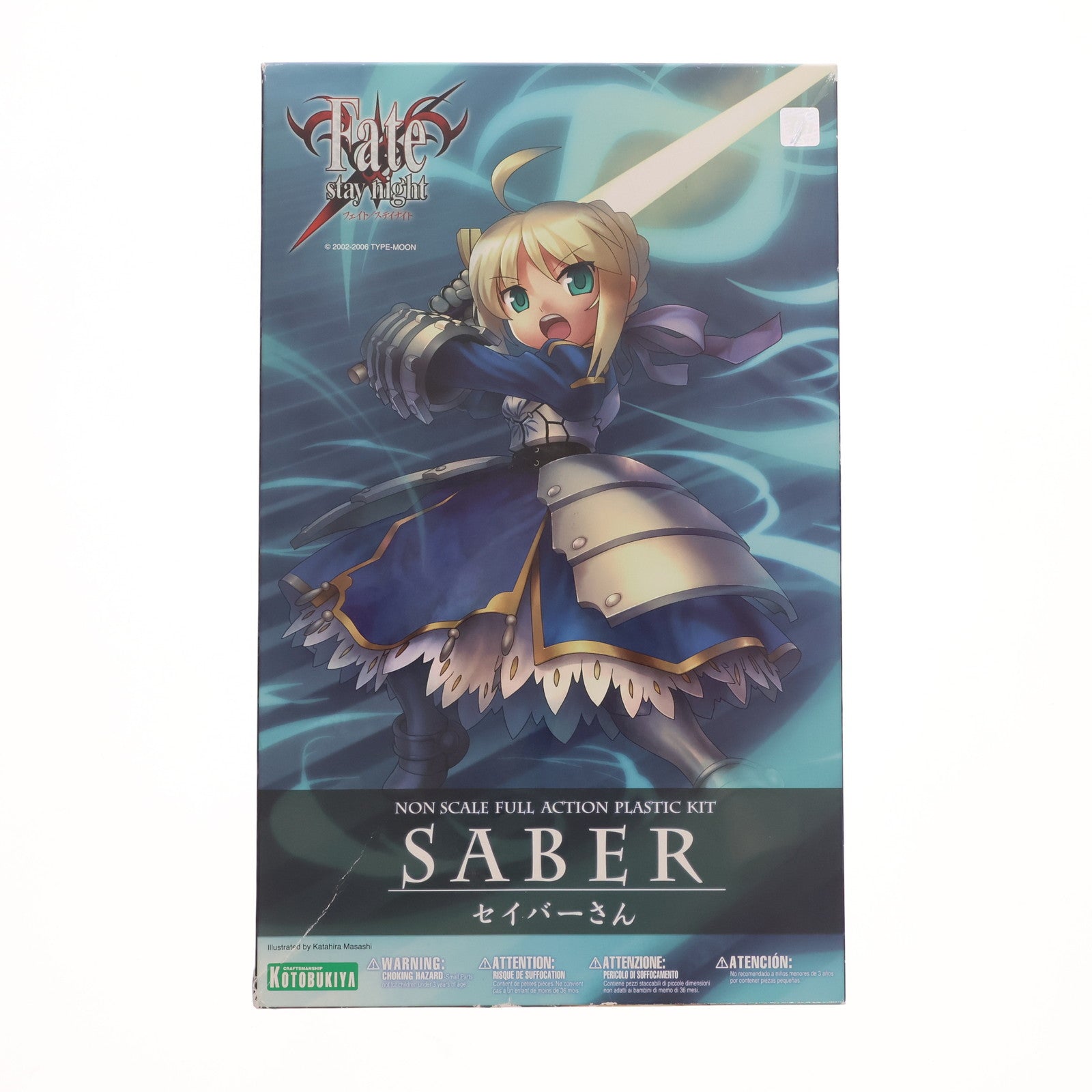 中古即納】[PTM]セイバーさん Fate/stay night(フェイト/ステイナイト) プラモデル(KP156) コトブキヤ