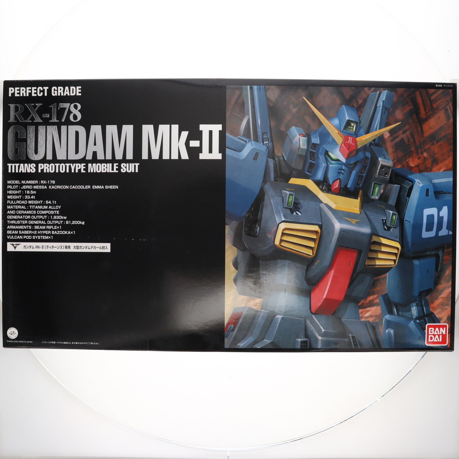 【中古即納】[PTM]PG 1/60 RX-178 ガンダムMk-II(ティターンズ) 機動戦士Zガンダム プラモデル(0112816)  バンダイ(20060430)