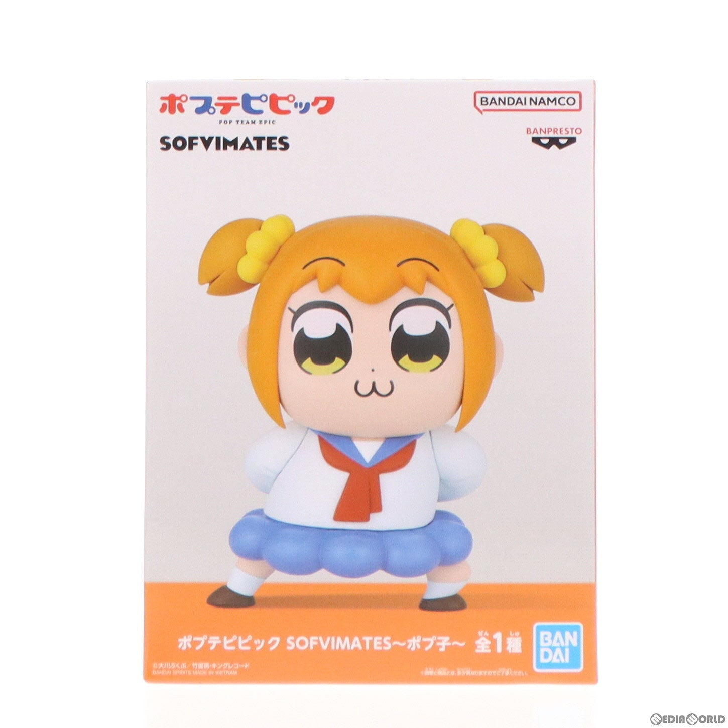 【中古即納】[SFT]ポプ子(ぽぷこ) ポプテピピック SOFVIMATES～ポプ子～ ソフビフィギュア プライズ(2633111)  バンプレスト(20240420)