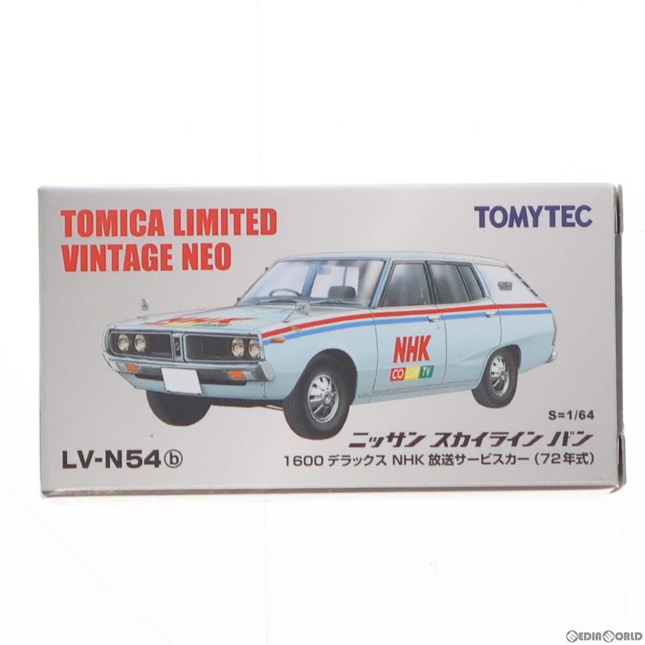 【中古即納】[MDL]トミカリミテッドヴィンテージ NEO 1/64 TLV-N54b スカイラインバン NHK放送サービスカー 72年式 完成品  ミニカー(243823) TOMYTEC(トミーテック)(20120626)