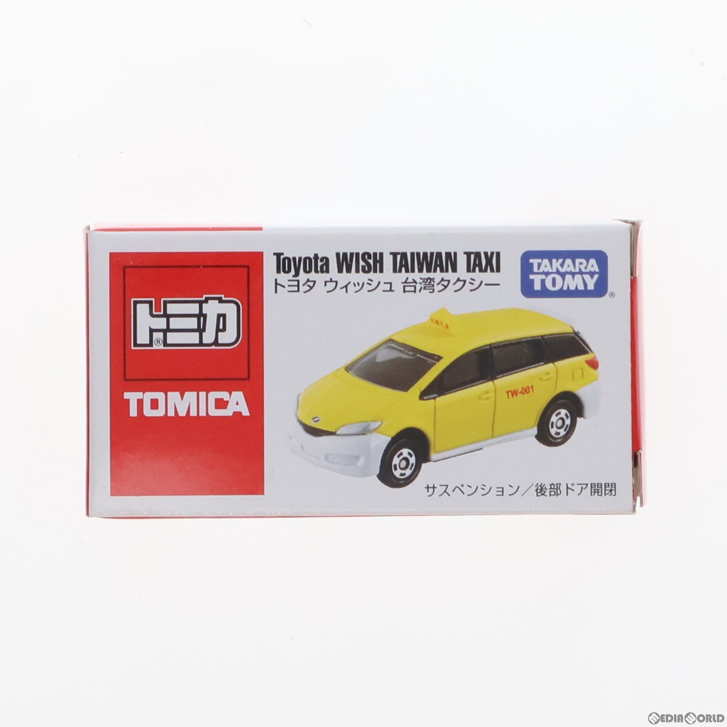 中古即納】[MDL]アジア限定 トミカ トヨタ ウィッシュ 台湾タクシー(イエロー×ホワイト) 完成品 ミニカー タカラトミー