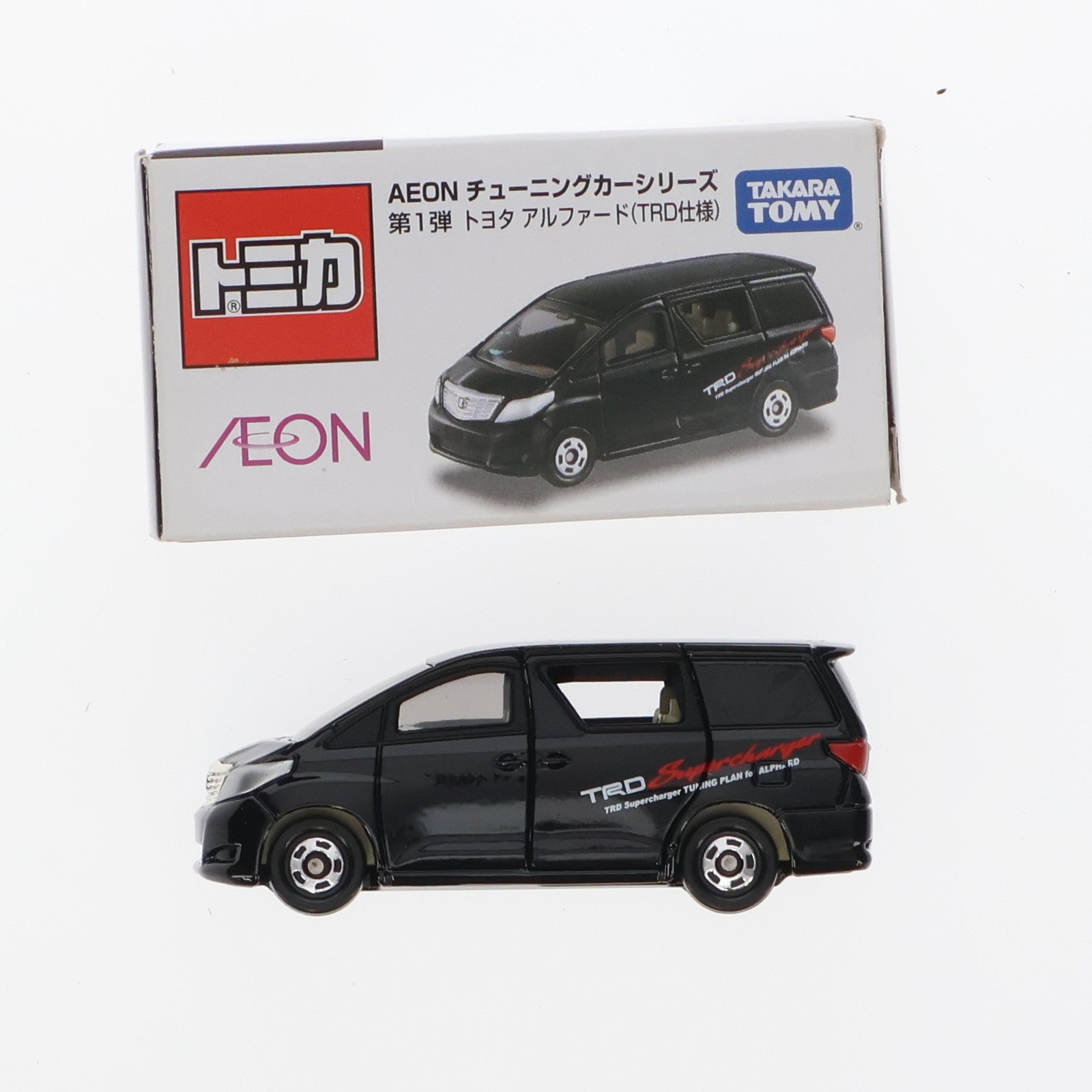 中古即納】[MDL]イオン限定 トミカ AEON チューニングカーシリーズ 第1弾 1/59 トヨタ アルファード TRD仕様(ブラック) 完成品  ミニカー タカラトミー