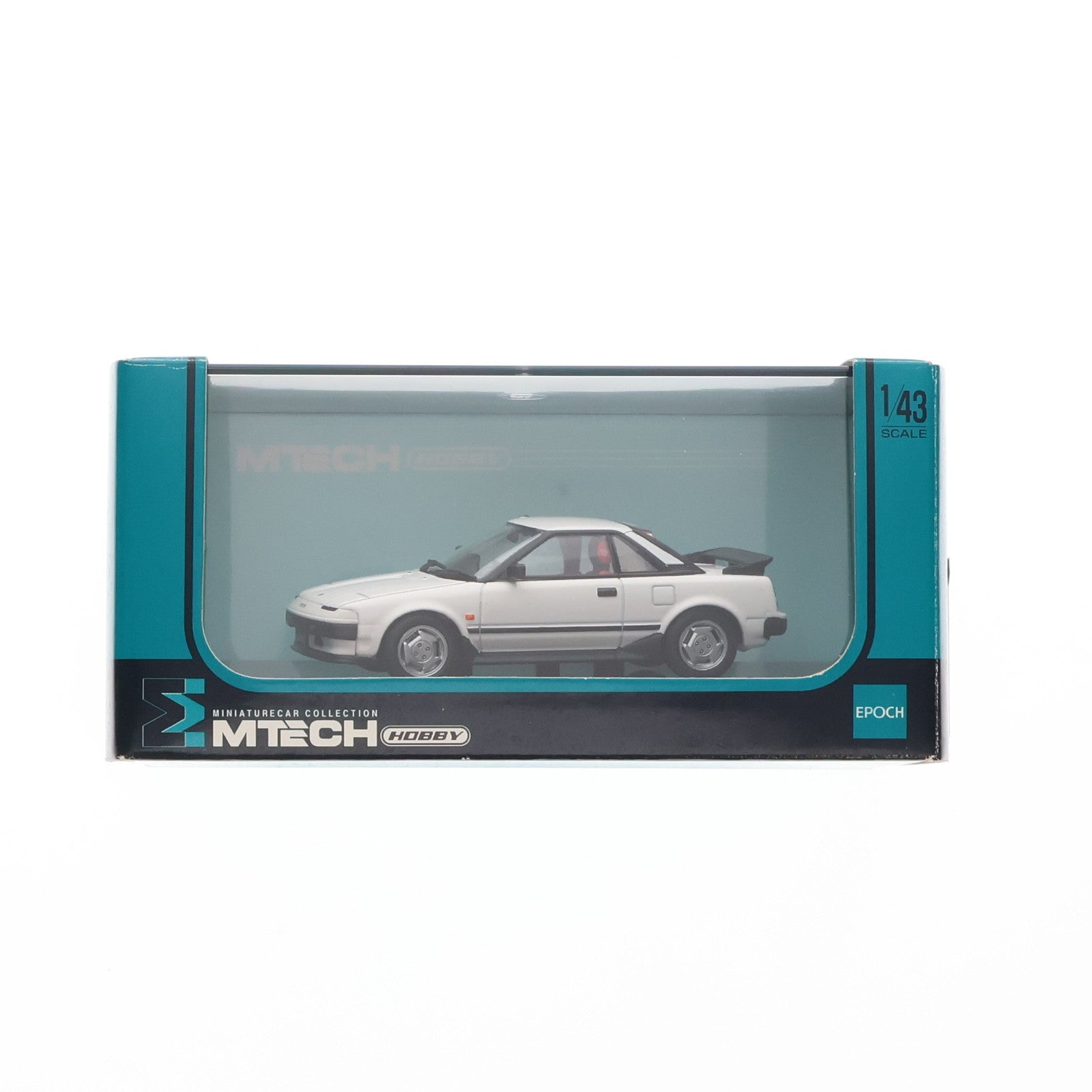 WHITE - 1/43 MTECH H-06-B トヨタ MR2 AW11(ホワイト) 完成品 ミニカー(48750) エポック社 中古即納】[MDL]1/43 MTECH H-06-B トヨタ MR2 AW11(ホワイト