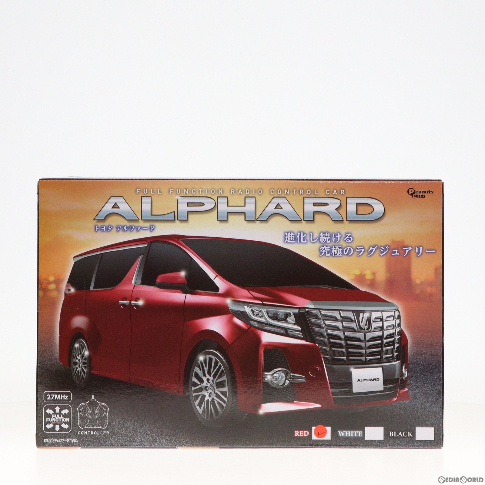 【中古即納】[RC]トヨタ アルファード(レッド) 27MHz仕様 ラジコン(AHR3197) ピーナッツ・クラブ(19991231)