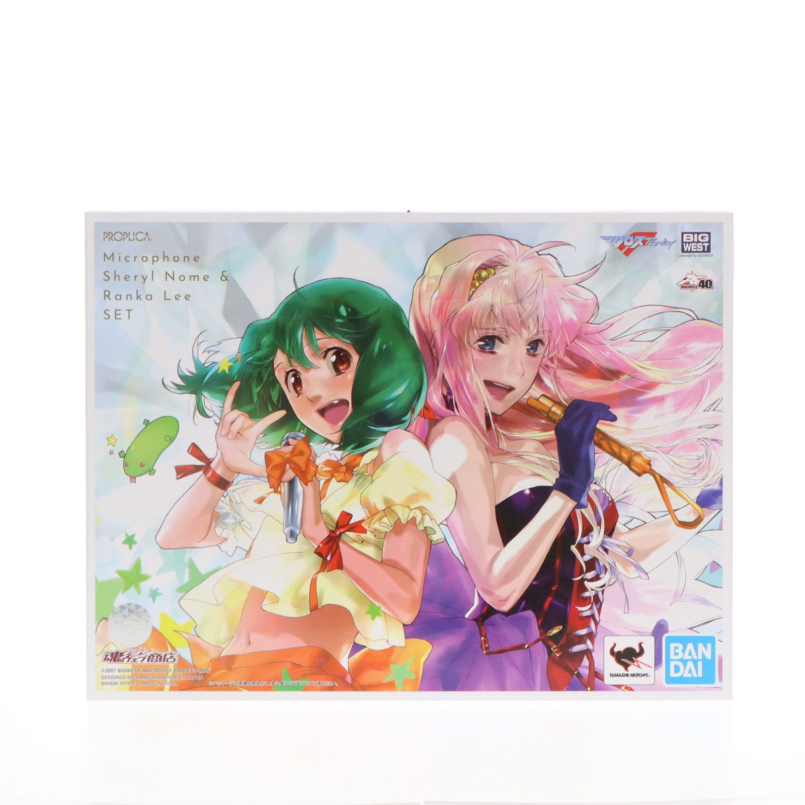 【中古即納】[TOY]プレミアムバンダイ限定 PROPLICA(プロップリカ) マイク(シェリル・ノーム)&マイク(ランカ・リー)セット  マクロスF(フロンティア) 完成トイ バンダイスピリッツ(20220624)