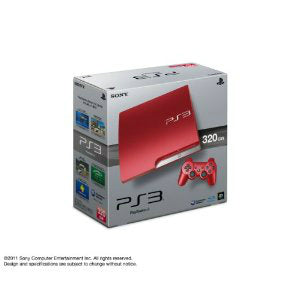 PS3](本体)プレイステーション3 PlayStation3 HDD320GB スカーレット・レッド(CECH-3000BSR)