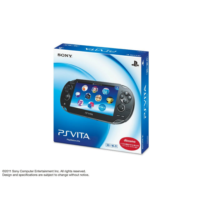 PSVita](本体)PlayStationVita 3G/Wi-Fiモデル クリスタル・ブラック (PCH-1100AB01)