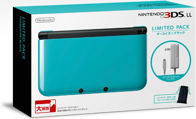 3DS](本体)ニンテンドー3DS LL リミテッドパック ターコイズ×ブラック 