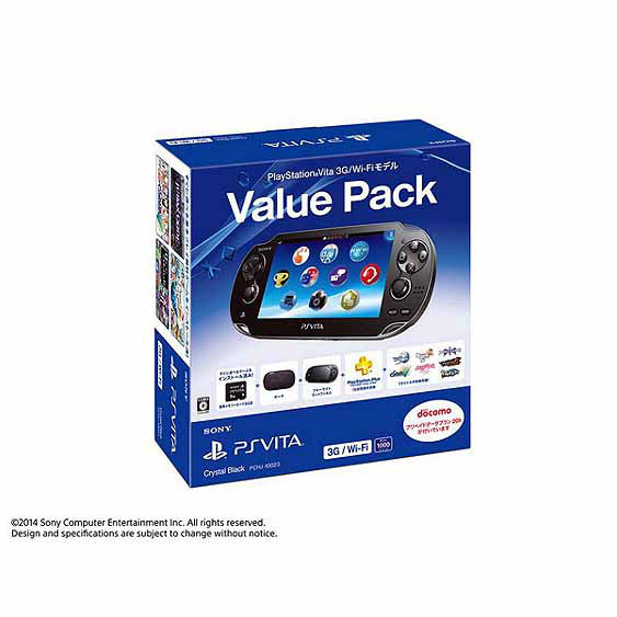 PSVita](本体)PlayStation Vita Value Pack 3G/Wi-Fiモデル クリスタル