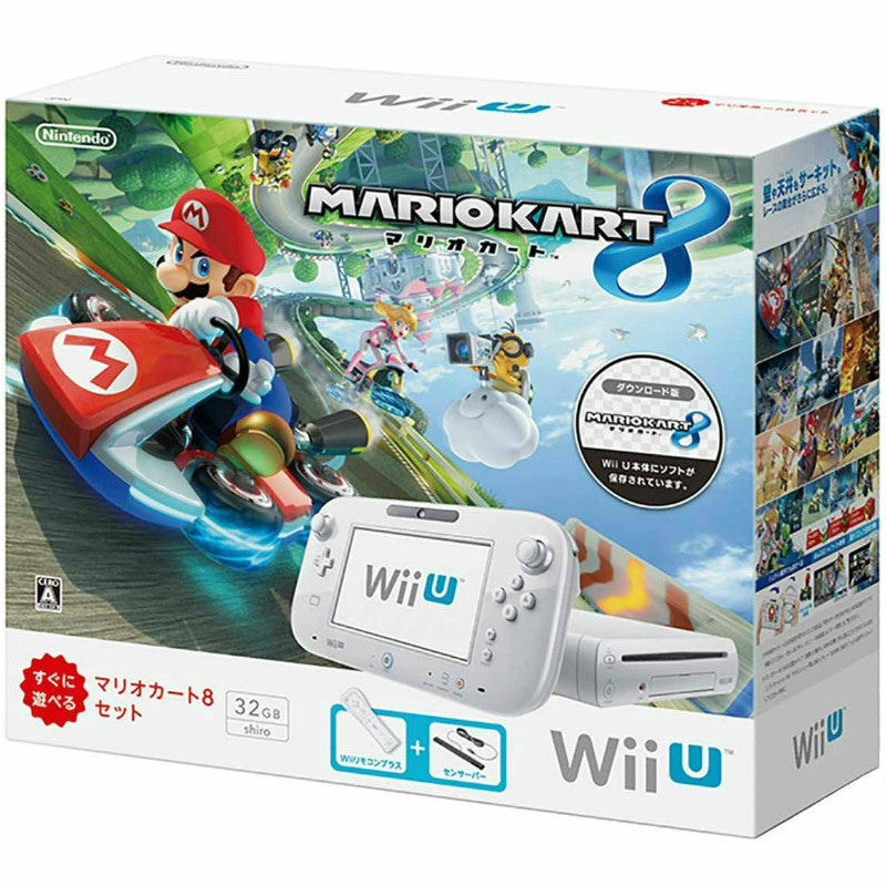 WiiU](本体)Wii U すぐに遊べる マリオカート8 セット シロ/shiro/白 ...