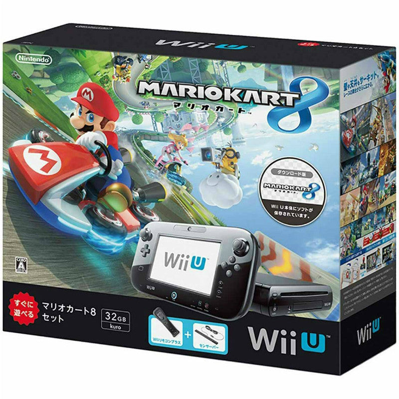 WiiU](本体)Wii U すぐに遊べる マリオカート8 セット クロ/kuro/黒