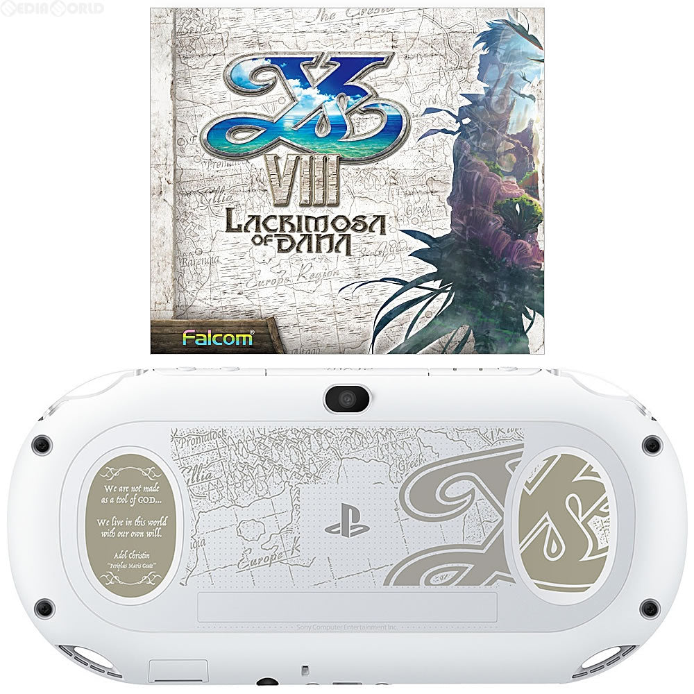 【中古即納】[本体][PSVita]ソニーストア限定 PlayStation Vita イースVIII  ホワイトクレリアEdition(PCH-2000ZA22/YS)(20160721)