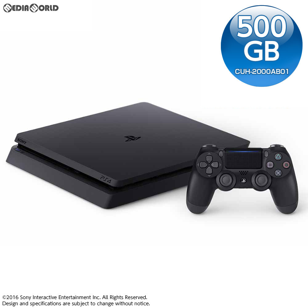 PS4](本体)プレイステーション4 PlayStation4 500GB ジェット・ブラック(CUH-2000AB01)