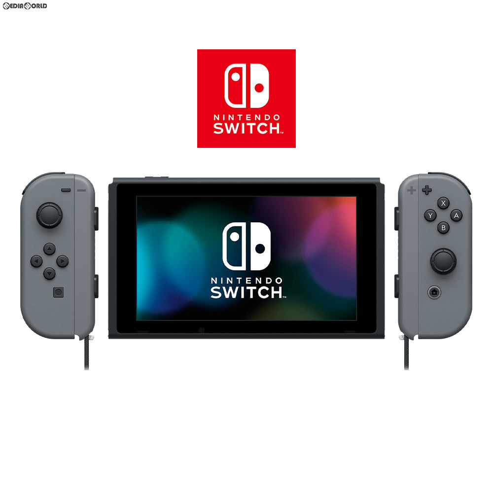 【中古即納】[本体][Switch]マイニンテンドーストア限定 Nintendo Switch(ニンテンドースイッチ) カスタマイズ  Joy-Con(L)/(R) グレー Joy-Conストラップ グレー(HAC-S-KAYAA)(20170303)