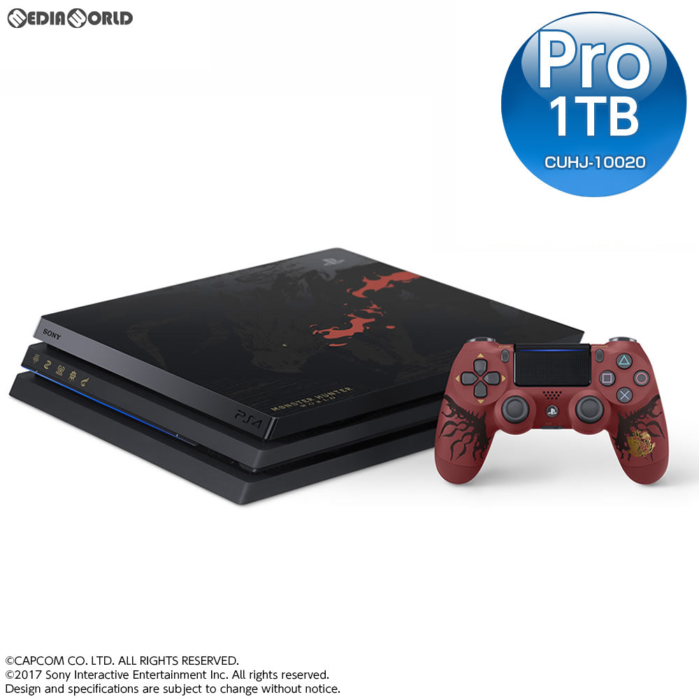 PS4](本体)プレイステーション4 プロ PlayStation4 Pro MONSTER HUNTER: WORLD LIOLAEUS  EDITION(モンスターハンター:ワールド リオレウスエディション)(CUHJ-10020)